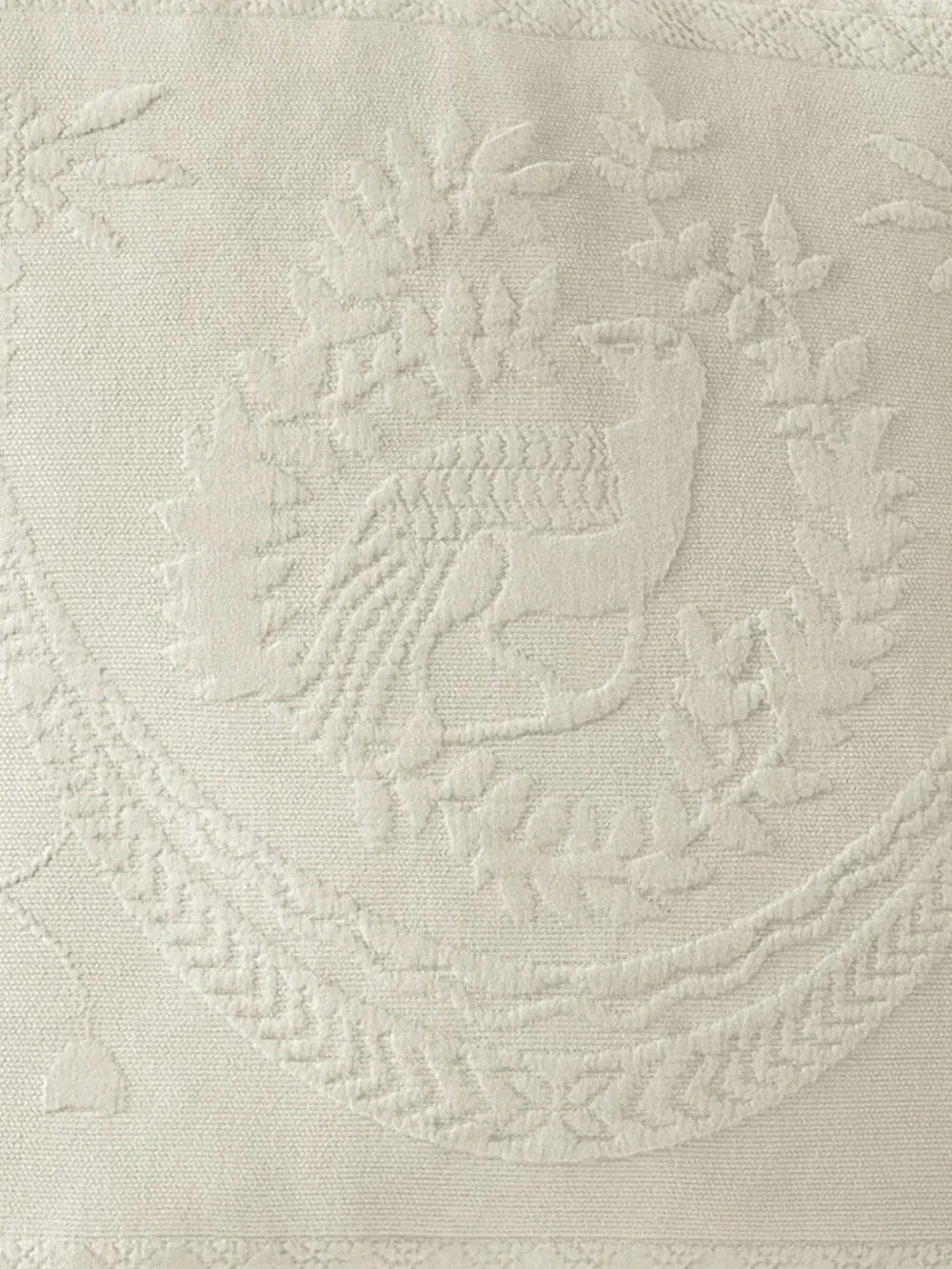 Historic Charleston King Charles Ivory King Cotton Matelasse Coverlet